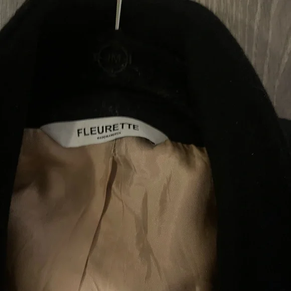 Fleurette Placket Front Loro Piana Wool Coat -4  like  new - Picture 4 of 10